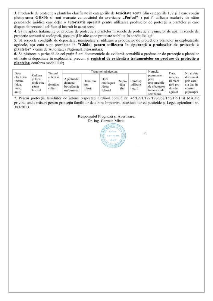 Oficiul Fitosanitar Vaslui recomandă efectuarea tratamentelor fitosanitare împotriva: Viespea cu ferăstrău a prunului, Viespea semințelor de prun, Pătare roșie, Monilioza sâmburoaselor care pot cauza pierderi importante la culturile de prun (2)